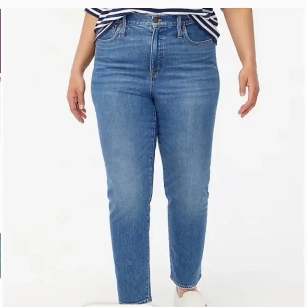 NEW J.‎ Crew Essential straight jean in all-day stretch Size 32 blue